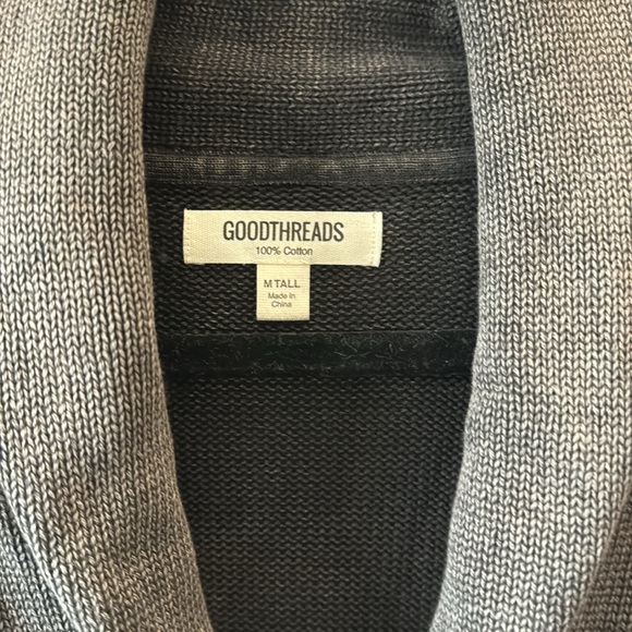 Goodthreads 100% Cotton Cardigan Sweater Size Medium Tall - Picture 3 of 5